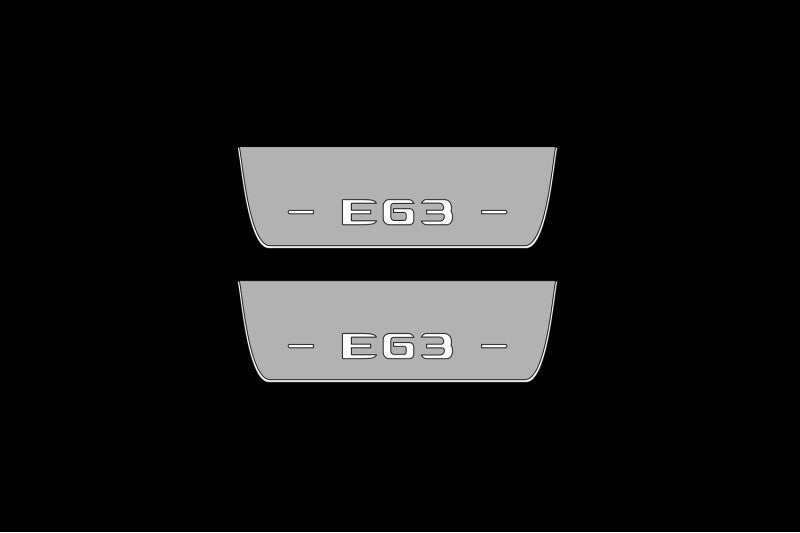 Mercedes E W213 2016-2023 Auto Door Sills With Logo AMG E63 Mercedes Led Door Sills opdesign