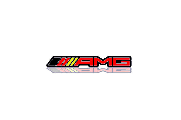 Emblema de parrilla de radiador Mercedes con logotipo AMG