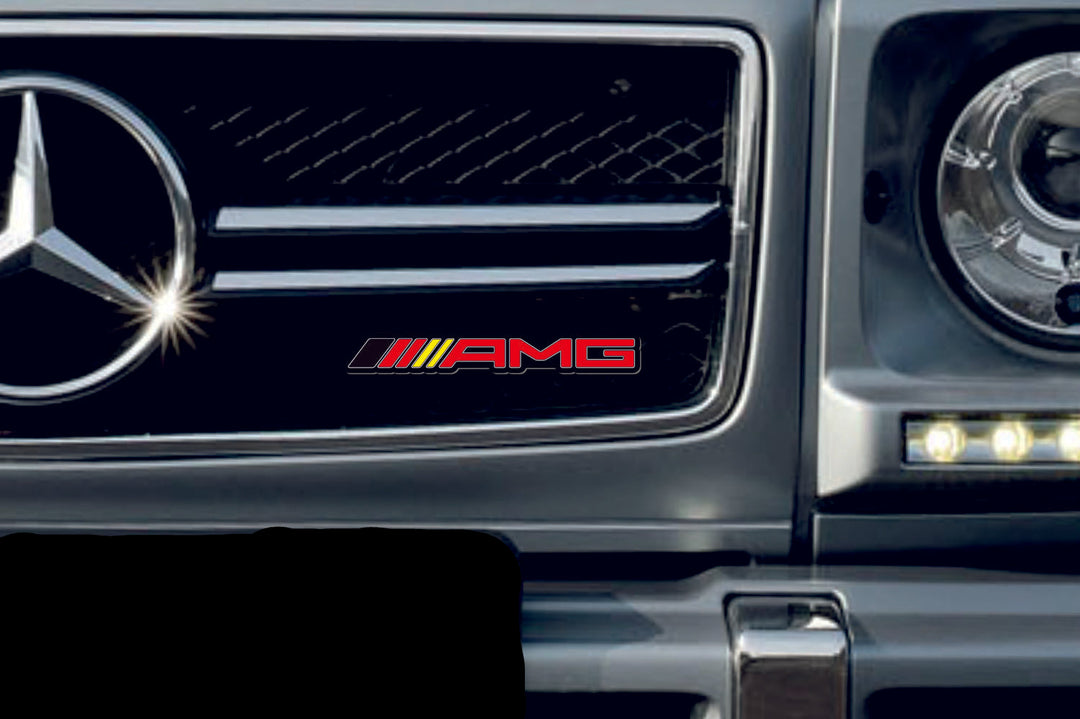Mercedes G-Class Emblem & Badge Set - Grille and Tailgate AMG logo (Type 2) Mercedes emblems decoinfabric
