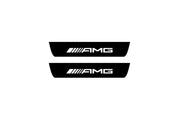 Mercedes S-Class W222 2013-2020 Led Door Sill Pro With Logo AMG (Premium Painting) Mercedes Led Door Sills PRO opdesign