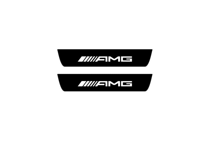 Mercedes S-Class W223 2020+ Led Door Sill Pro With Logo AMG (Premium Painting)