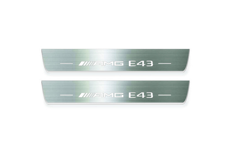Mercedes E W213 2016-2023 Auto Door Sills With Logo AMG E43