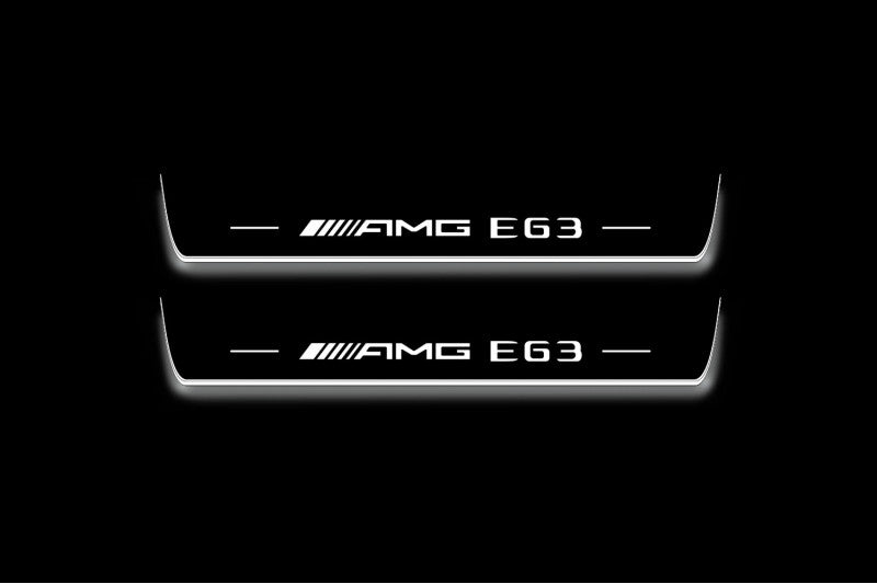 Mercedes E W213 2016-2023 Auto Door Sills With Logo AMG E63