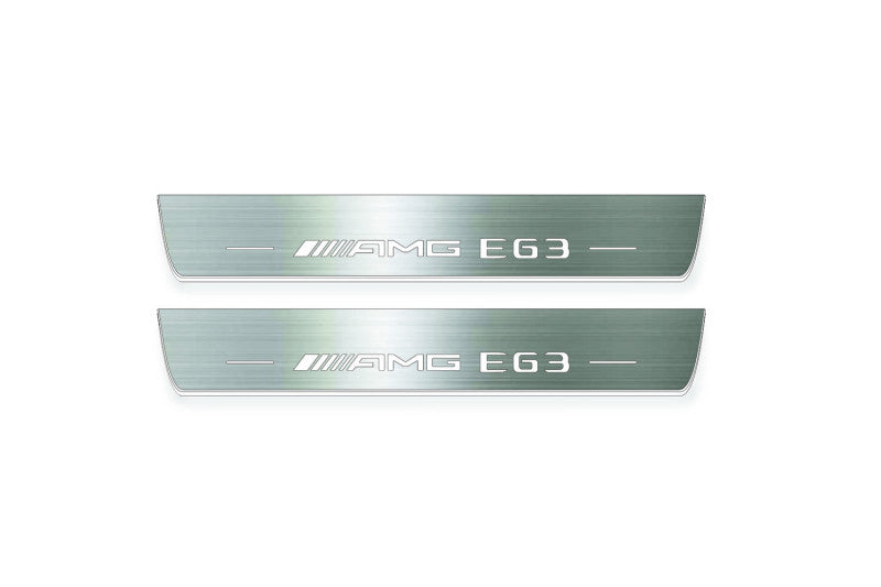 Mercedes E W213 2016-2023 Auto Door Sills With Logo AMG E63