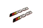 Mercedes G-Class Emblem & Badges set with AMG logo (Type 2) Mercedes emblems decoinfabric BLACK WHITE
