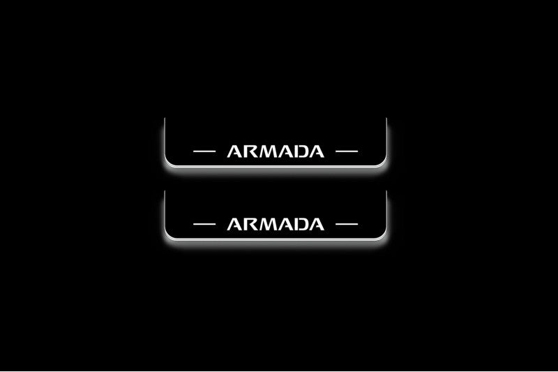 Nissan Armada II 2017+ LED Door Sills With Logo Armada
