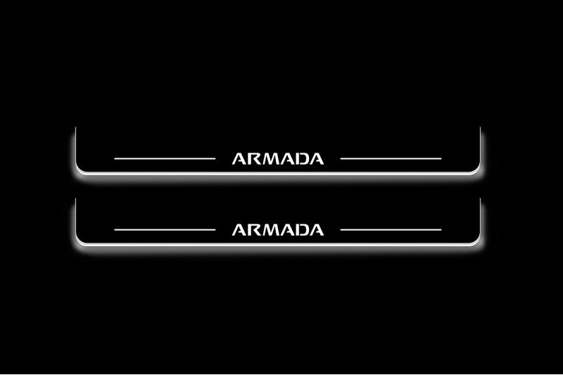 Nissan Armada II 2017+ LED Door Sills With Logo Armada