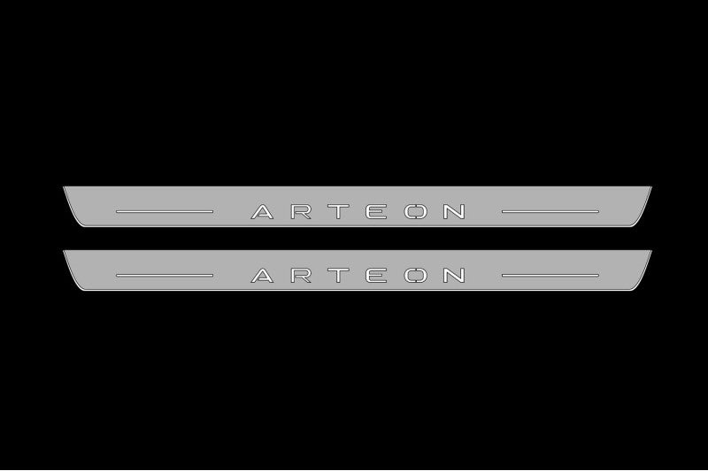 Volkswagen Arteon 2017+ Car Door Sill With Arteon Logo Volkswagen Led Door Sills opdesign