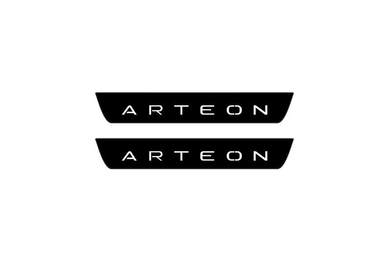 Volkswagen Arteon 2017+ Led Door Sill Pro With Logo Arteon (Premium Painting) Volkswagen Led Door Sills PRO opdesign