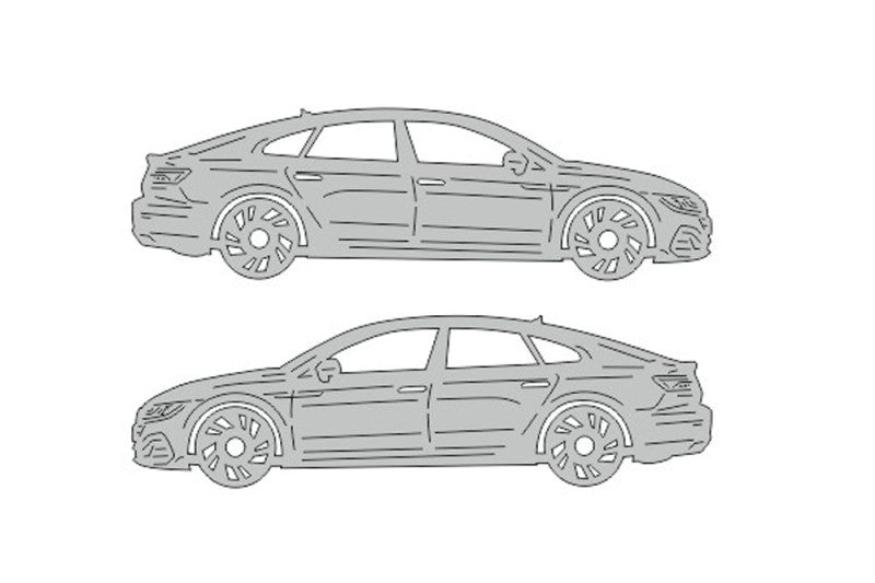 Volkswagen Arteon (2017+) Floor Mat Emblem Set – Stainless Steel Badges Car Mats Badges Decoin