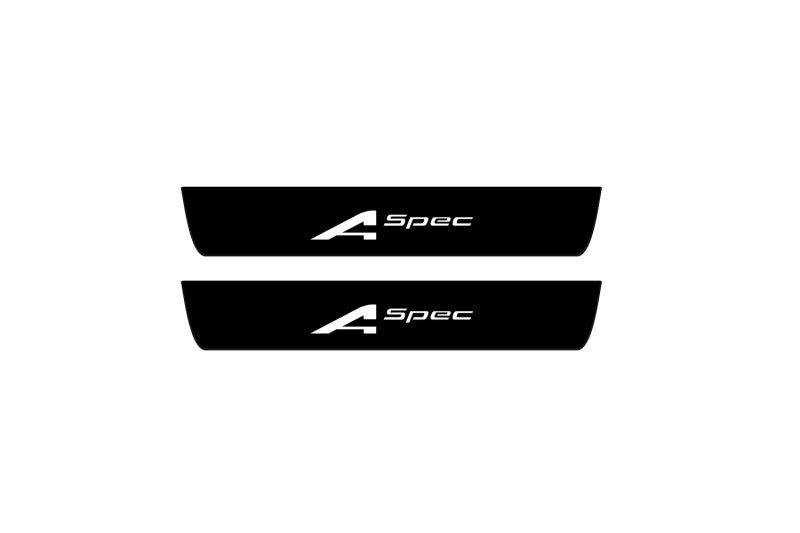 Acura MDX IV 2021+ Led Door Sill Pro With Logo A-Spec (Premium Painting) Acura Led Door Sills PRO opdesign