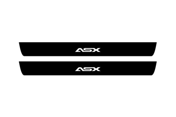 Mitsubishi ASX I 2010-2023 Led Door Sill Pro With Logo ASX (Premium Painting)