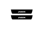 Mitsubishi ASX I 2010-2023 Led Door Sill Pro With Logo ASX (Premium Painting) Mitsubishi Led Door Sills PRO opdesign