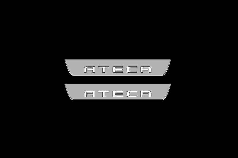 Seat Ateca 2016+ Auto Door Sill Plates With Logo Ateca Seat Led Door Sills opdesign