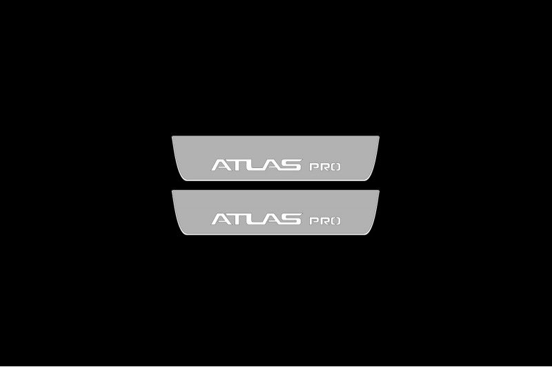 Geely Atlas Pro 2022+ Car Door Sill With Logo Atlas Pro Geely Led Door Sills opdesign
