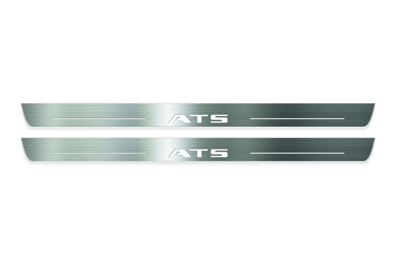 Cadillac ATS Coupe 2015+ LED Door Sills With Logo ATS