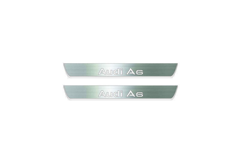 Audi A6 C8 2018+ Led Sill Plates With Logo Audi A6