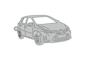 Car Keychain for Toyota Toyota Auris II 2013+ (type 3D) Keychains opdesign