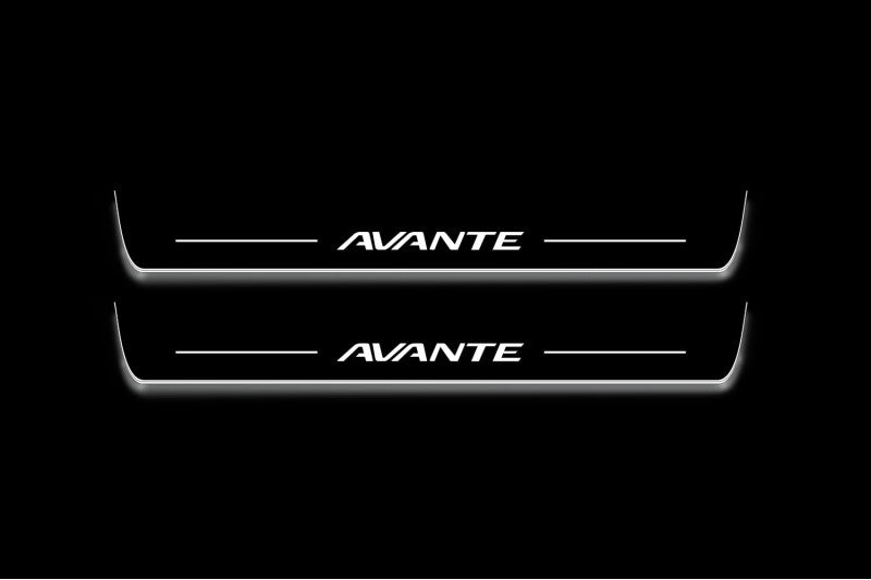 Hyundai Avante VI AD 2015-2020 Auto Door Sills With Logo Avante