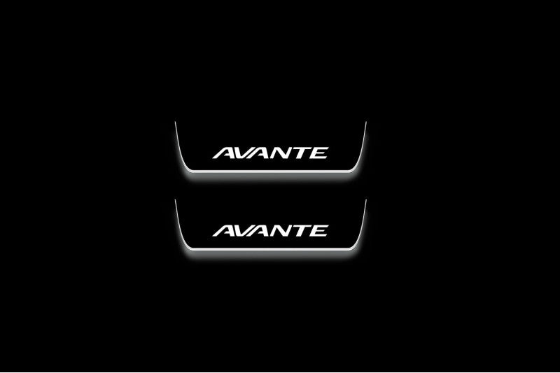 Hyundai Avante V MD 2010-2015 Car Door Sill With Logo Avante