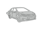 Car Keychain for Toyota Avensis III 4D (type 3D) Keychains opdesign
