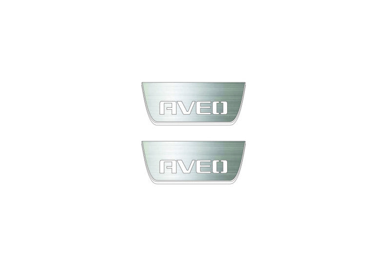 Chevrolet Aveo II 2011+ Led Door Sills With Logo Aveo