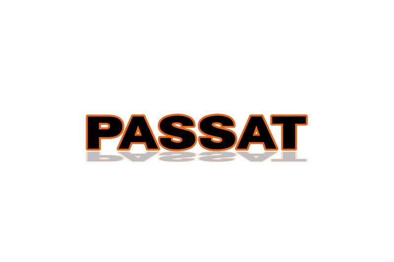 Volkswagen Passat B6 tailgate trunk rear 3D emblem with Passat logo (type MIXT) Volkswagen emblems decoinfabric