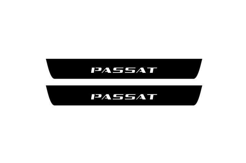 Volkswagen Passat B7 USA 2011-2019 Led Door Sill Pro With Logo Passat (Premium Painting)