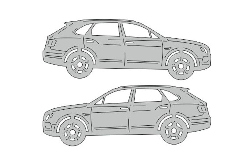 Bentley Bentayga (2015+) Floor Mat Emblem Set – Stainless Steel Badges Car Mats Badges Decoin