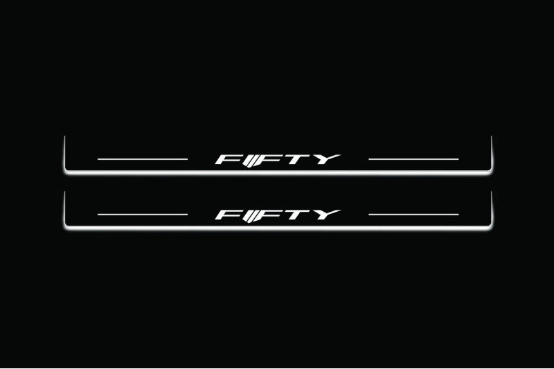 Chevrolet Camaro VI 2016+ Auto Door Sills With Fifty Logo