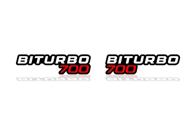 Mercedes G-Class Emblem & Badges set with BiTurbo G700 logo Mercedes emblems decoinfabric