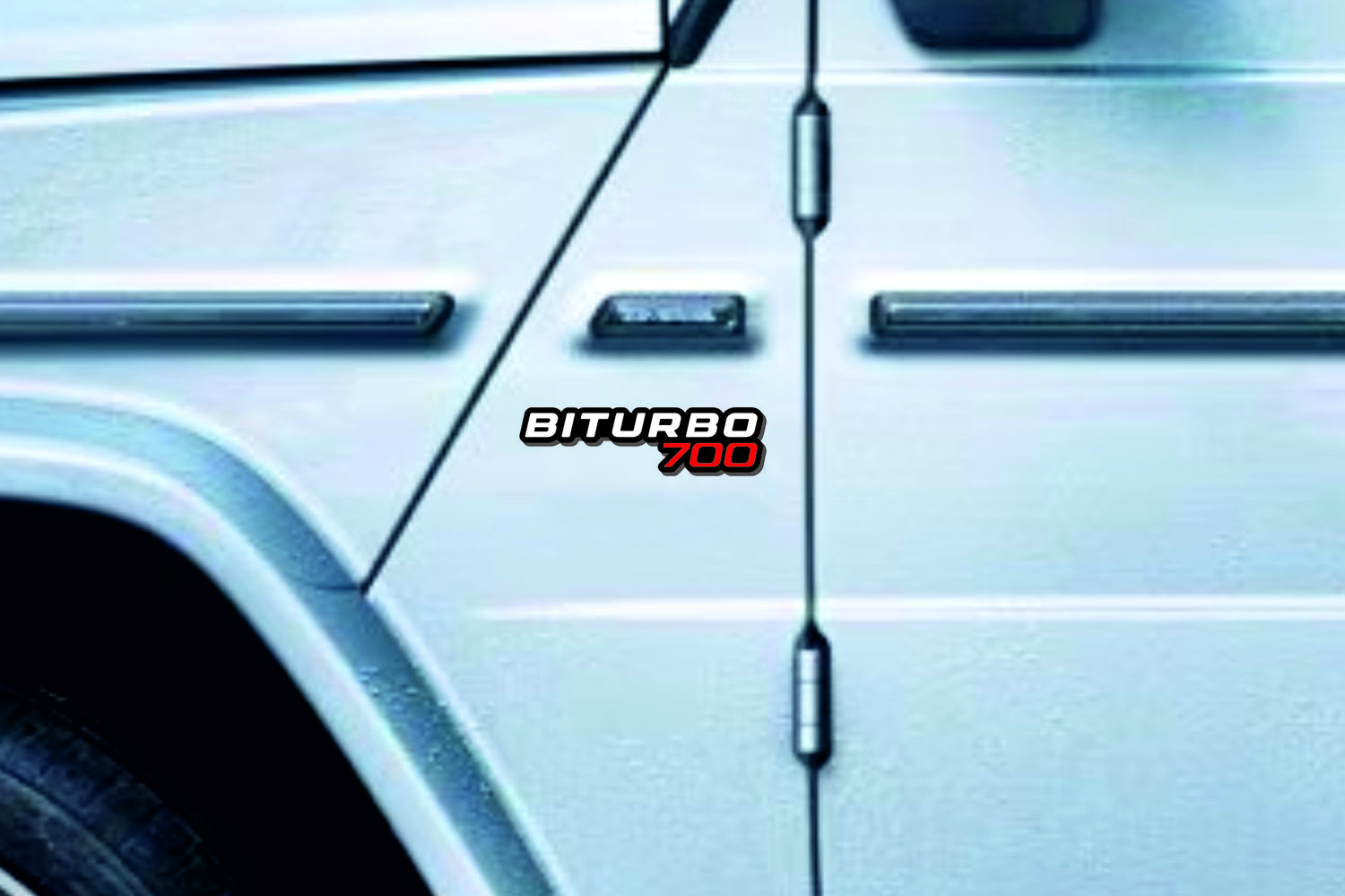 Mercedes G-Class emblem for fenders with BiTurbo G700 logo