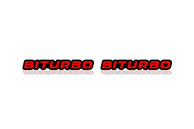 Mercedes G-Class emblem for fenders with BiTurbo logo