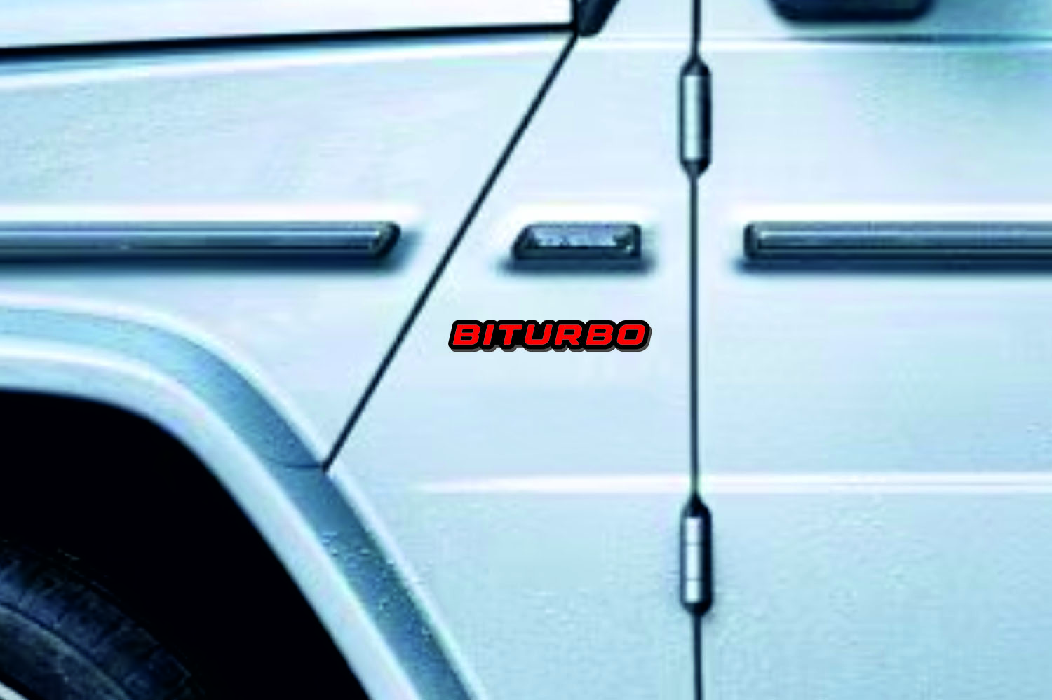 Mercedes G-Class emblem for fenders with BiTurbo logo