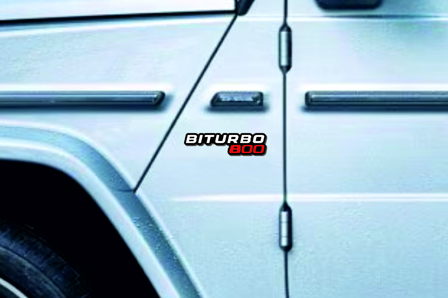 Mercedes G-Class emblem for fenders with BiTurbo G800 logo