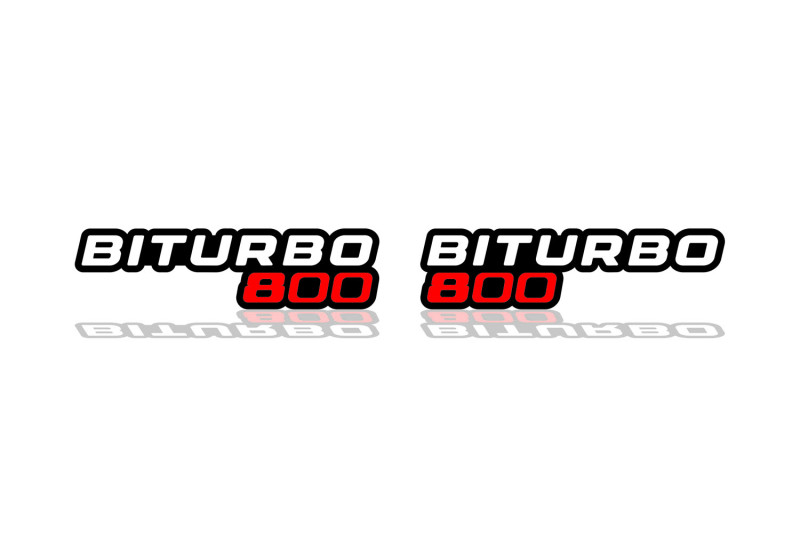 Mercedes G-Class emblem for fenders with BiTurbo G800 logo