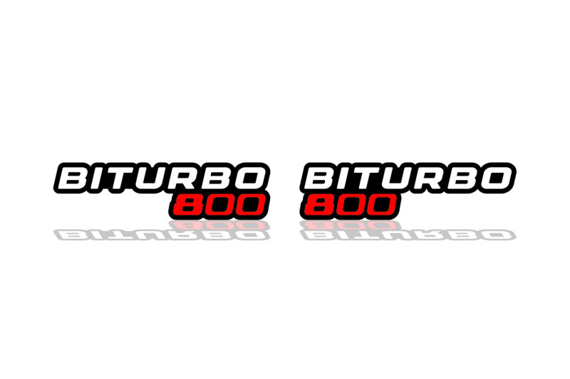 Mercedes G-Class Emblem & Badges set with BiTurbo G800 logo Mercedes emblems decoinfabric