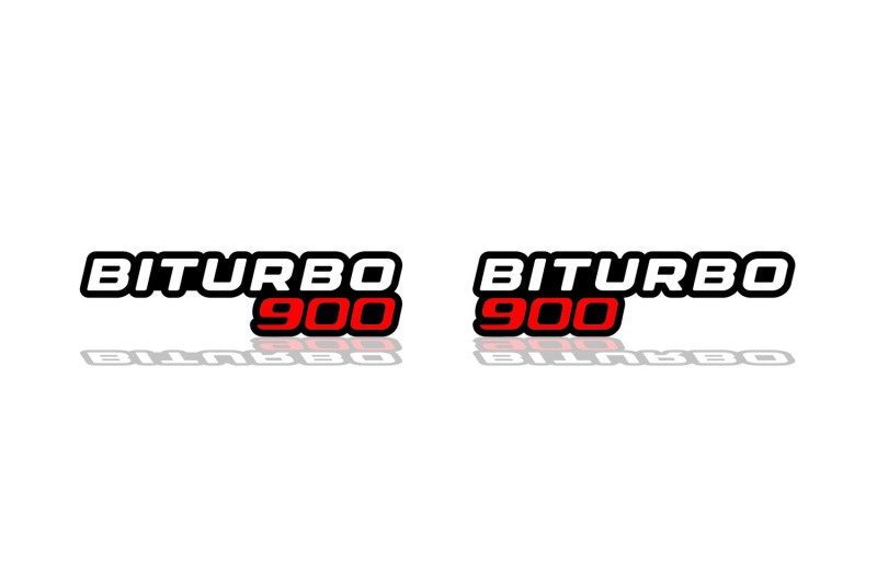 Mercedes G-Class Emblem & Badges set with BiTurbo G900 logo Mercedes emblems decoinfabric