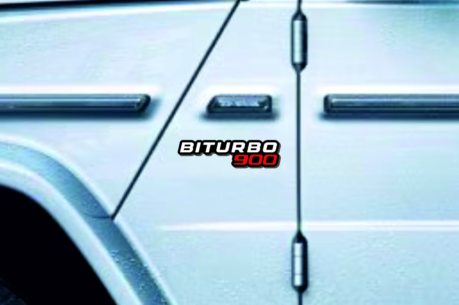 Mercedes G-Class emblem for fenders with BiTurbo G900 logo