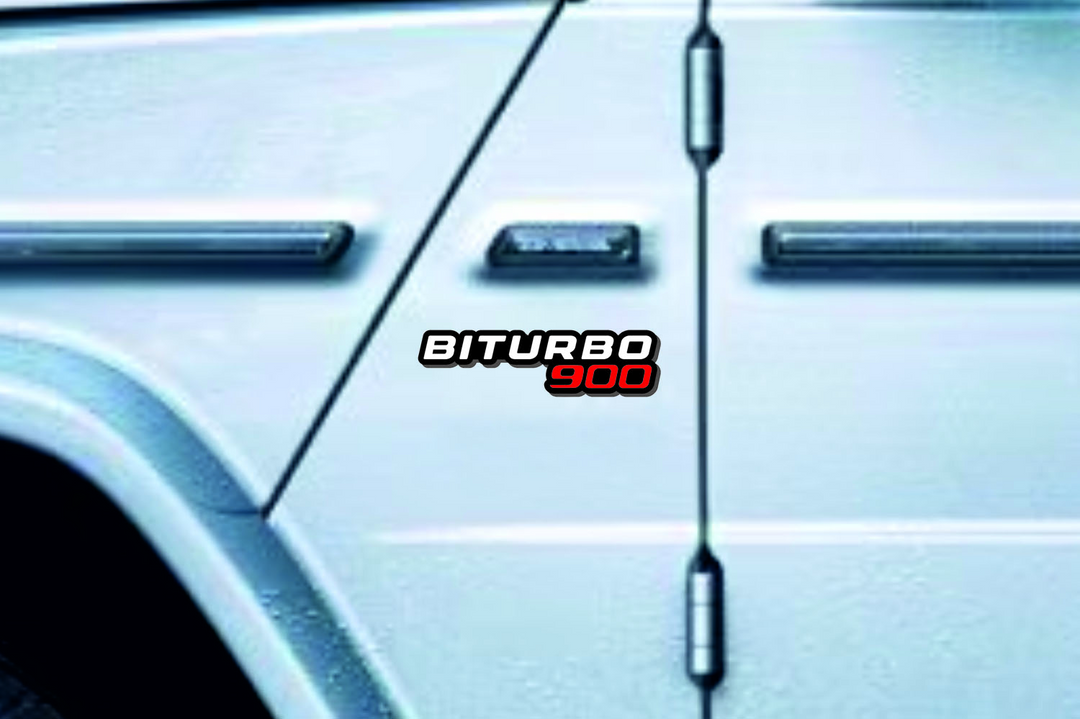 Mercedes G-Class emblem for fenders with BiTurbo G900 logo fender decoinfabric