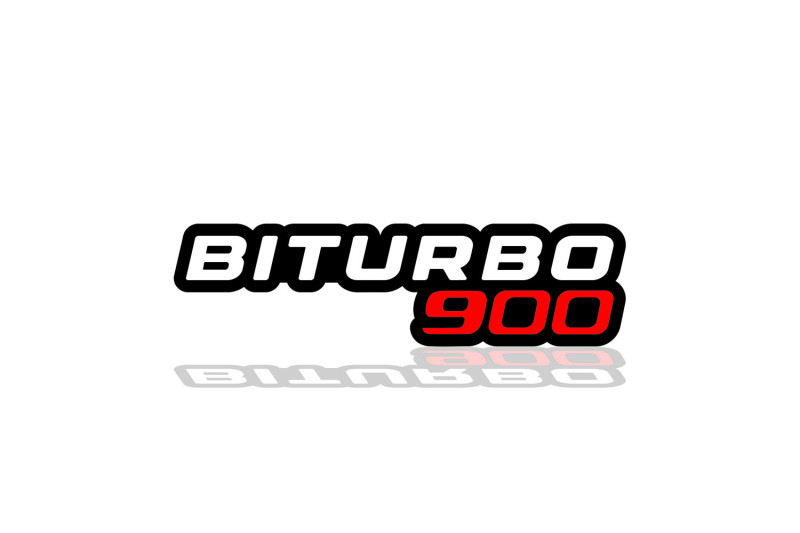 Mercedes G-Class tailgate trunk rear emblem with BiTurbo G900 logo Mercedes emblems decoinfabric BLACK WHITE
