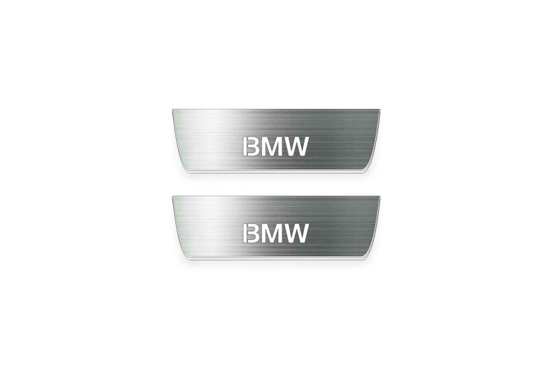 BMW 5 G60 2023+ Led Door Sill Pro with BMW logo