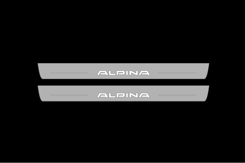 BMW 8 I 1989-1999 Door Sill Led Plate With ALPINA Logo