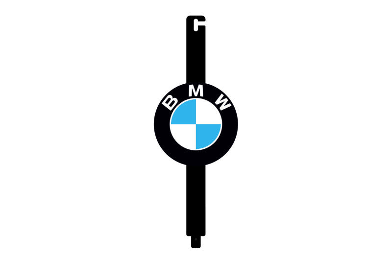 Car Show Stainless Steel Hood Prop with BMW Logo