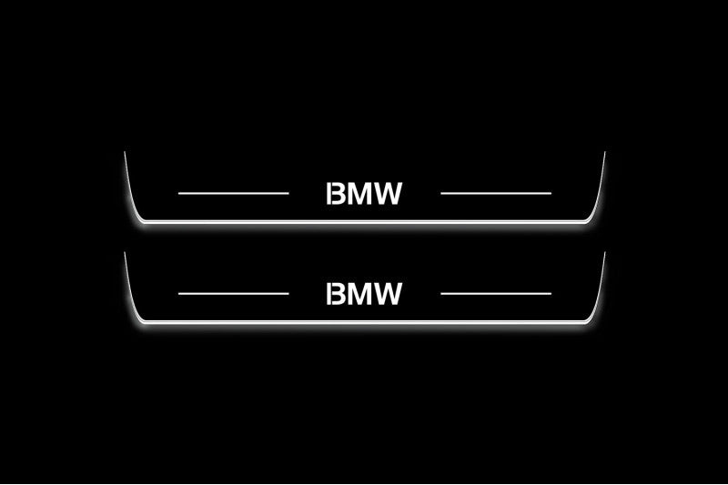 BMW 5 G90 2024+ Led Door Sill Pro with BMW logo