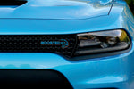 Load image into Gallery viewer, Dodge Radiator grille emblem with Boosted Hellcat logo — photo 2