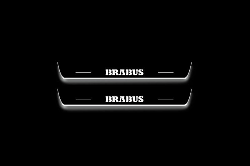 Mercedes GLS I 2015-2019 Led Door Sills With Logo Brabus