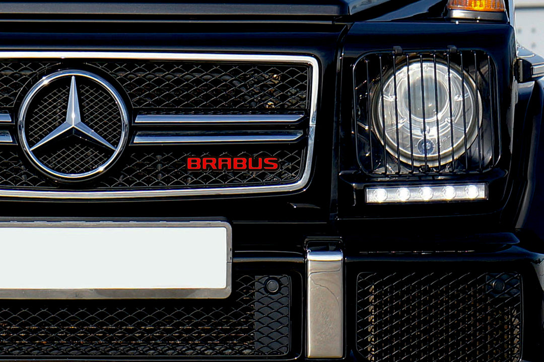 Mercedes G-Class Radiator grille emblem with Brabus logo (type 4)