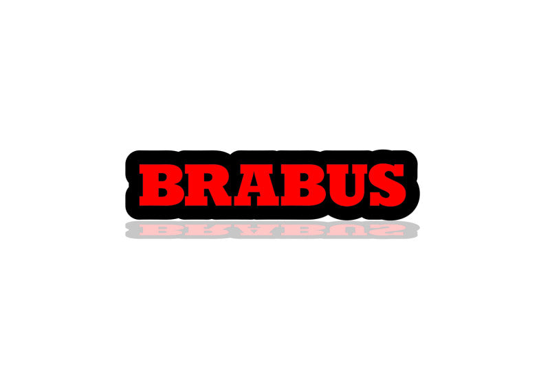 Mercedes Illuminated LED Radiator Grille Emblems and Badges with Brabus logo Mercedes Led Emblems decoinfabric