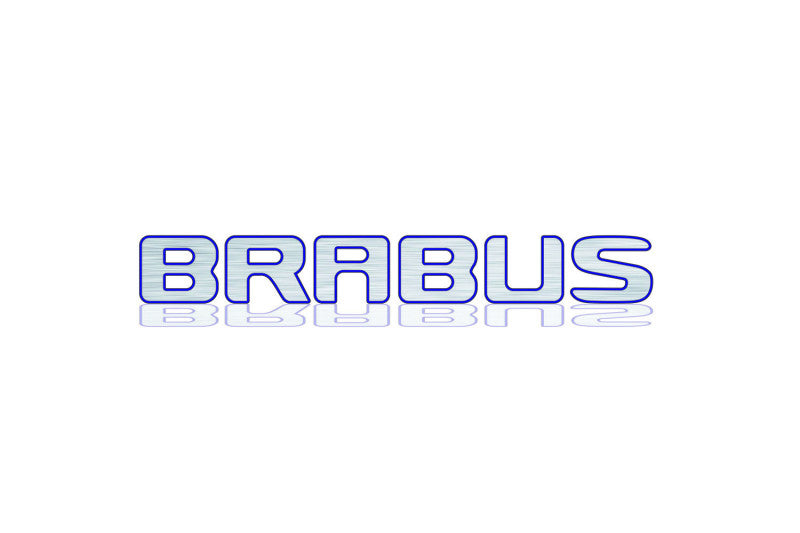 Mercedes tailgate trunk rear 3D emblem with Brabus logo (type MIXT) Var. 2